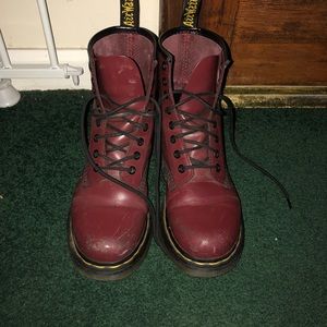 Dr Martens Red Boots